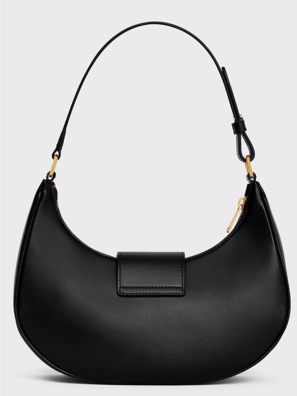 Celine Black Leather Triomphe Shoulder Bag - Picture 3 of 12